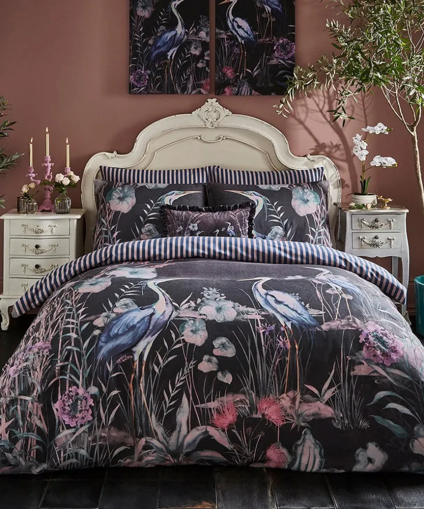Joe Browns Harmonious Herons Reversible Duvet Set- Bedding|Floral Décor