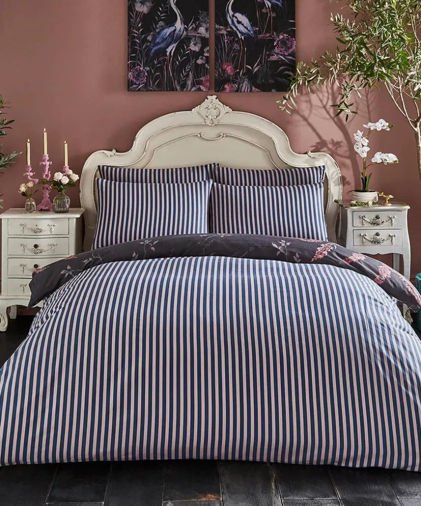 Joe Browns Harmonious Herons Reversible Duvet Set- Bedding|Floral Décor