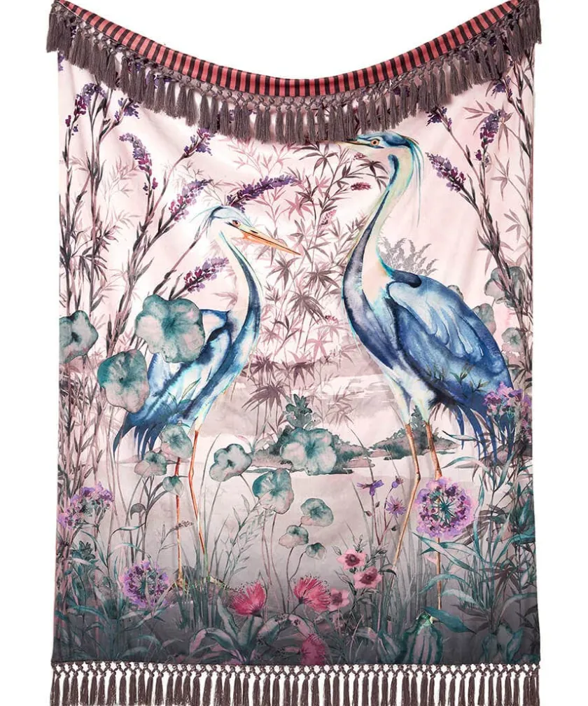 Joe Browns Harmonious Herons Reversible Throw- Floral Décor|Cushions & Throws
