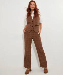 Joe Browns Heritage Check Waistcoat-Women Waistcoats|Coats & Jackets
