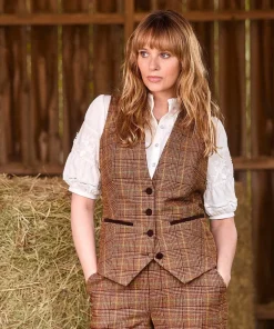 Joe Browns Heritage Check Waistcoat-Women Waistcoats|Coats & Jackets