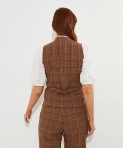 Joe Browns Heritage Check Waistcoat-Women Waistcoats|Coats & Jackets