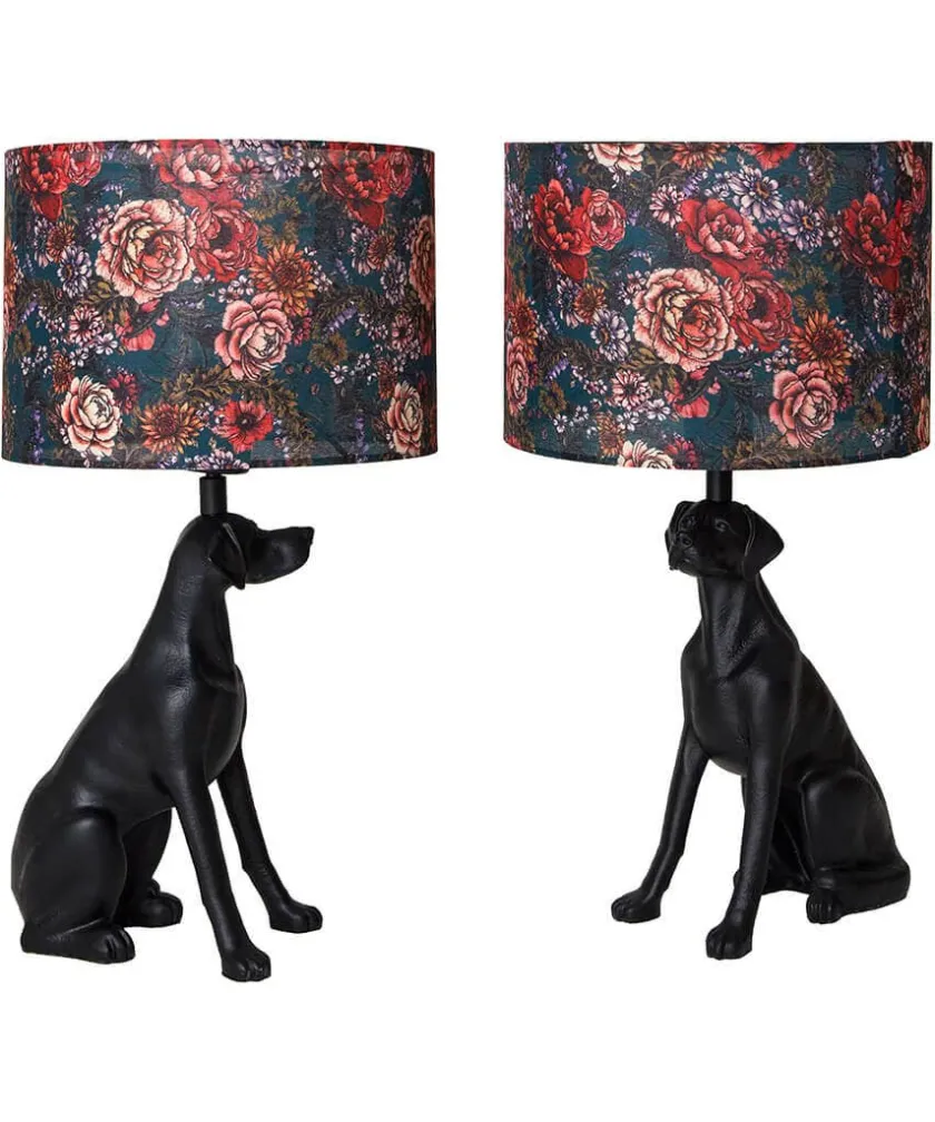 Joe Browns Highland Botanicals Set Of 2 Dog Lamps- Lighting & Lamps
