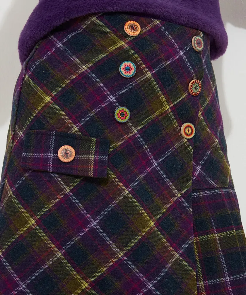Joe Browns Joe's Favourite Checked Skirt-Women Skirts