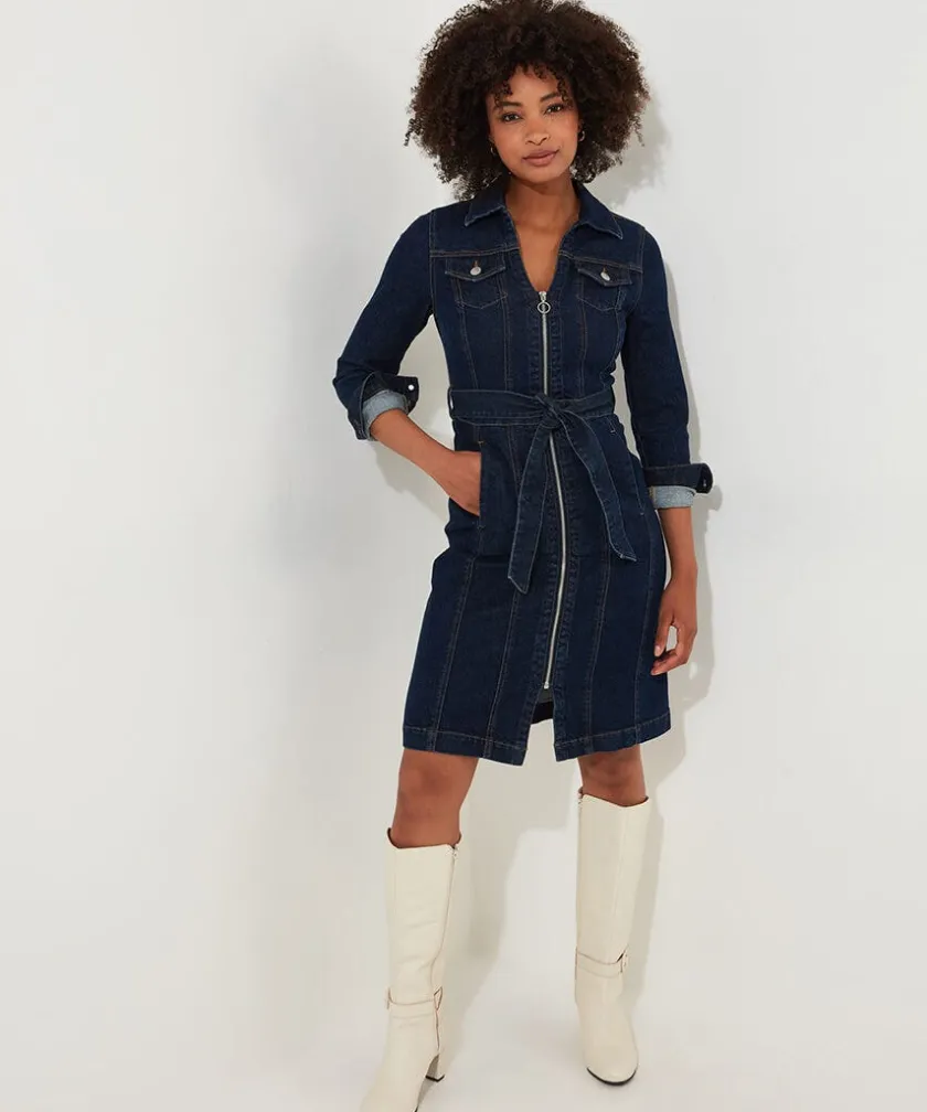 Joe Browns Joe's Favourite Denim Dress-Women Petite Collection|Dresses