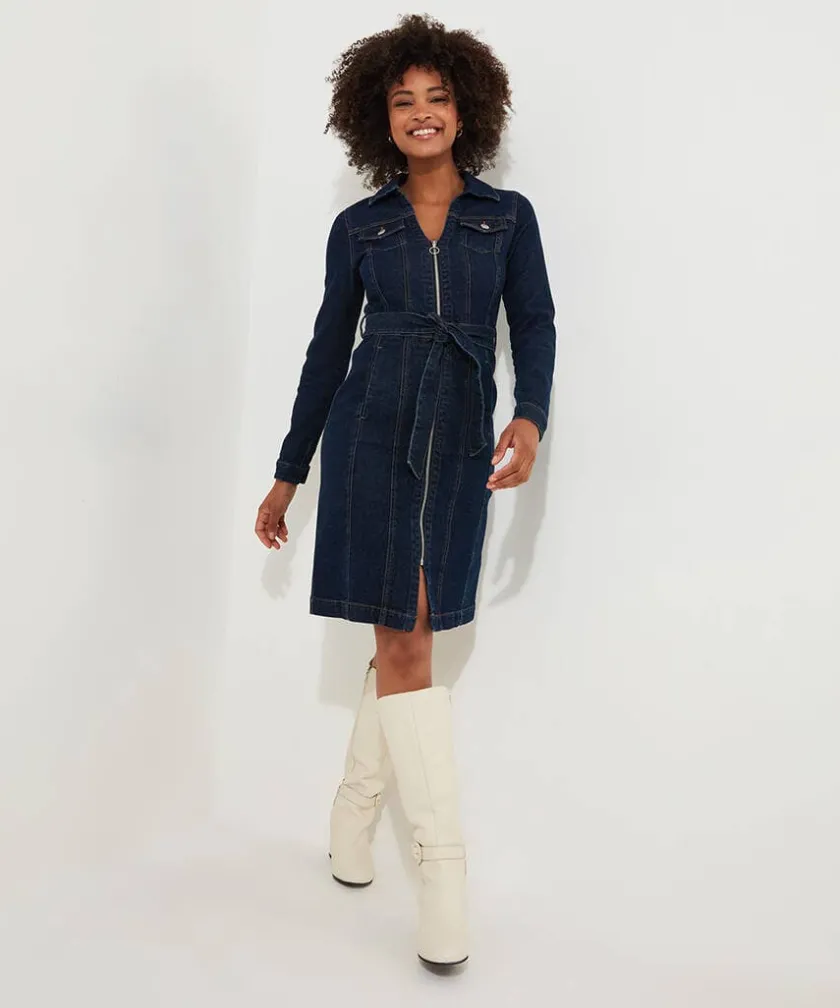Joe Browns Joe's Favourite Denim Dress-Women Petite Collection|Dresses