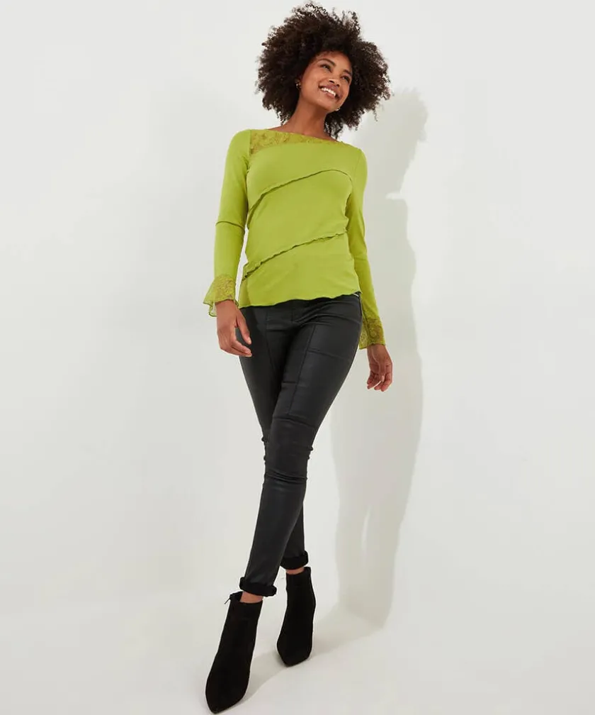 Joe Browns Josie Lace Trim Top-Women Tops, Tunics & Blouses