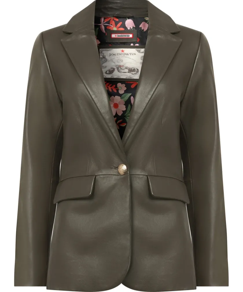 Joe Browns Lavish Leather Blazer-Women Leather Jackets|Blazers