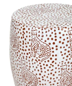 Joe Browns Lavish Leopard Ceramic Stool- Furniture & Storage|Animal Décor