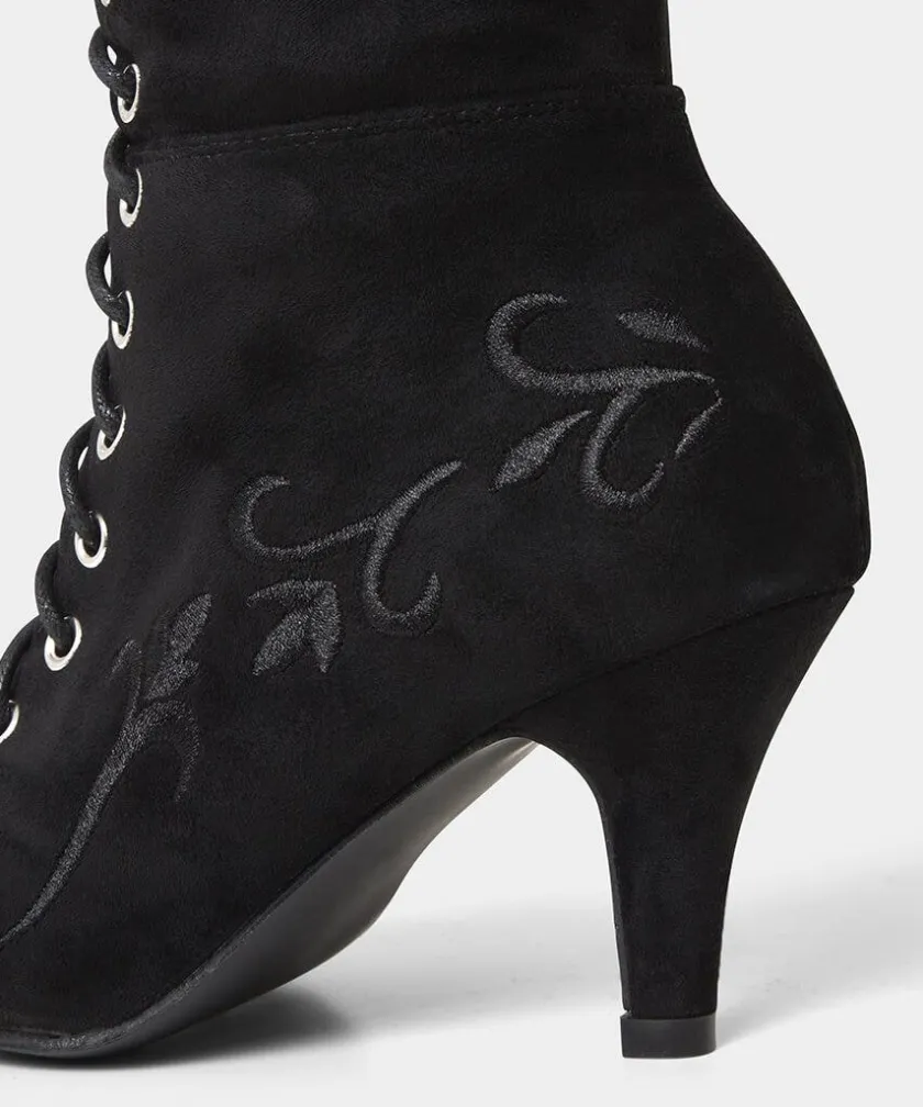 Joe Browns Layla Lace Up Embroidered Boots-Women Heels|Boots