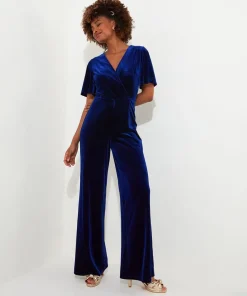 Joe Browns Lillian Velour Jumpsuit-Women Women's Clothing|Petite Collection