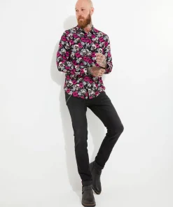 Joe Browns Lips And Skull Shirt- Men's Clothing|Gifts