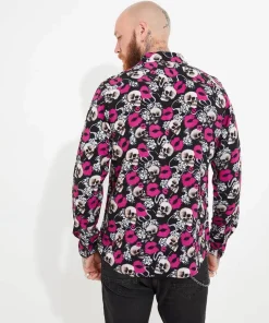 Joe Browns Lips And Skull Shirt- Men's Clothing|Gifts