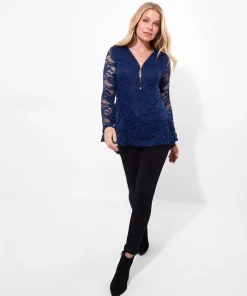 Joe Browns Loretta Lace Zip Top-Women Tops, Tunics & Blouses
