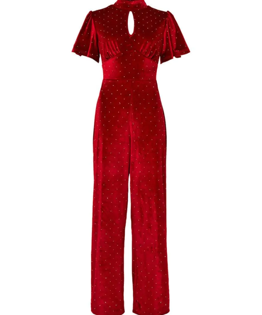 Joe Browns Loretta Velour Jumpsuit-Women Women's Clothing|Petite Collection