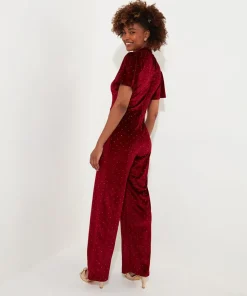 Joe Browns Loretta Velour Jumpsuit-Women Women's Clothing|Petite Collection