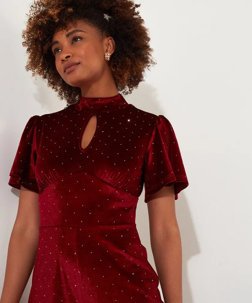 Joe Browns Loretta Velour Jumpsuit-Women Women's Clothing|Petite Collection