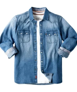 Joe Browns Loved And Lived In Denim Shirt- Shirts