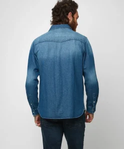 Joe Browns Loved And Lived In Denim Shirt- Shirts