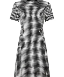Joe Browns Lulu Dogstooth Stretch Jacquard Dress-Women Dresses