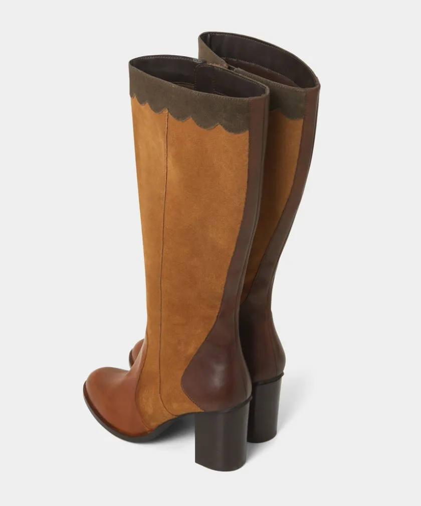 Joe Browns Made You Look Suede Leather Boots-Women Matching Shoes & Bags|Heels