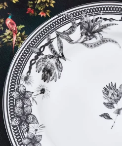 Joe Browns Magnificent Monochrome Floral Dinner Plates- Floral Décor|Kitchenware & Dining