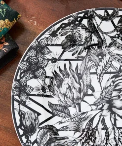 Joe Browns Magnificent Monochrome Floral Side Plates- Kitchenware & Dining|Floral Décor