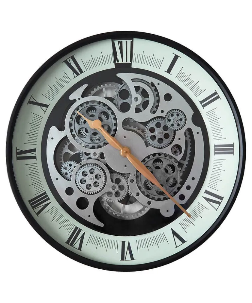 Joe Browns Magnificent Moving Gears Clock Side Table- Furniture & Storage