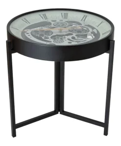 Joe Browns Magnificent Moving Gears Clock Side Table- Furniture & Storage