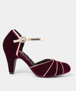 Joe Browns Midnight Hour Velvet Deco Shoes-Women Matching Shoes & Bags|Heels