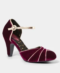 Joe Browns Midnight Hour Velvet Deco Shoes-Women Matching Shoes & Bags|Heels