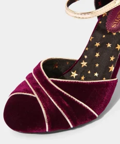Joe Browns Midnight Hour Velvet Deco Shoes-Women Matching Shoes & Bags|Heels