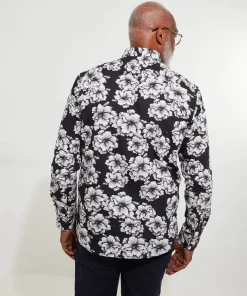 Joe Browns Monochrome Floral Shirt- Men's Clothing|Gifts
