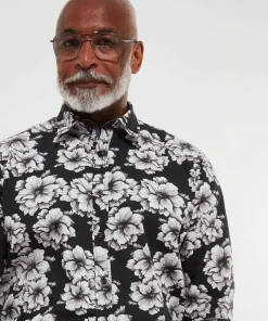 Joe Browns Monochrome Floral Shirt- Men's Clothing|Gifts