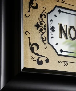 Joe Browns Nobody Gets Out Sober Framed Mirror Sign- Mirrors|Home Accessories