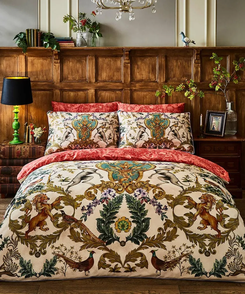 Joe Browns Olde Worlde Reversible Duvet Set- Floral Décor|Animal Décor