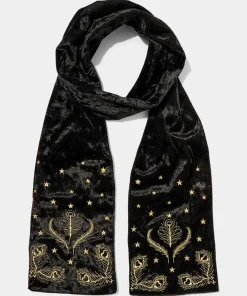 Joe Browns Opulence Embroidered Velour Scarf-Women Stocking Fillers|Gifts