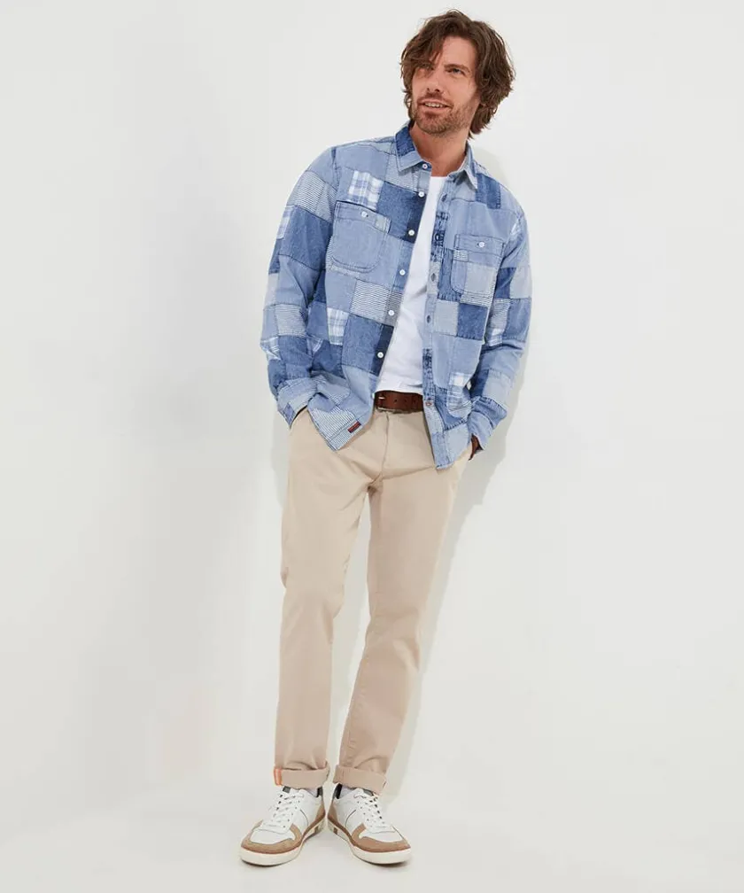 Joe Browns Perfect Patchwork Shirt- Denim Styles|Shirts
