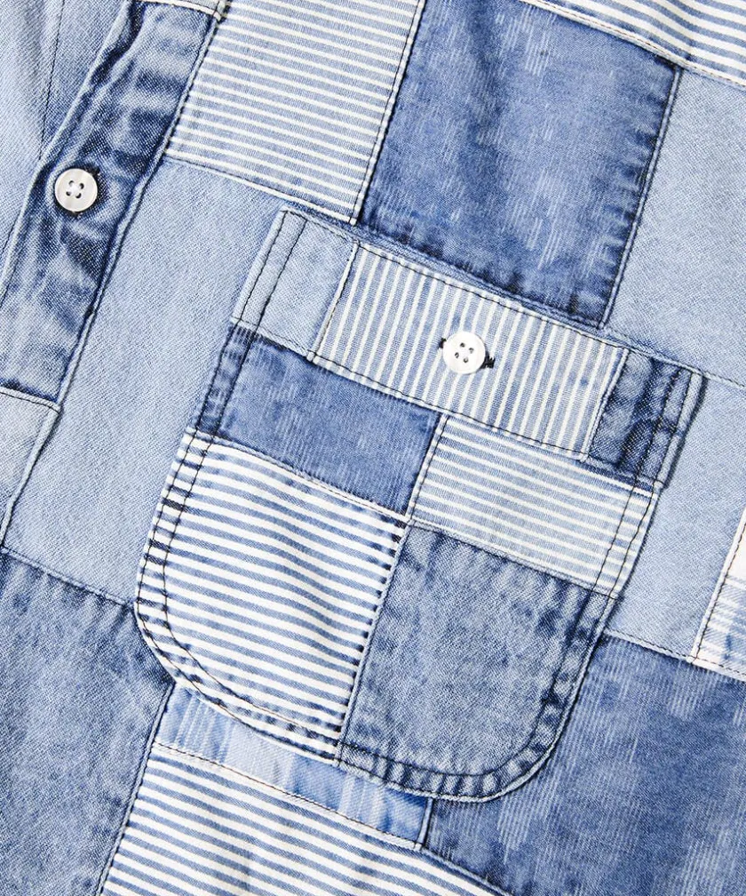 Joe Browns Perfect Patchwork Shirt- Denim Styles|Shirts