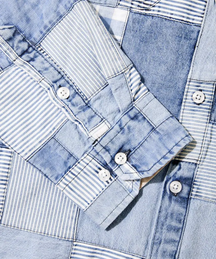 Joe Browns Perfect Patchwork Shirt- Denim Styles|Shirts