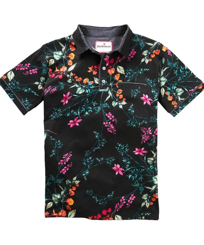 Joe Browns Perfect Print Polo Shirt- Polo Shirts|T-Shirts & Tops
