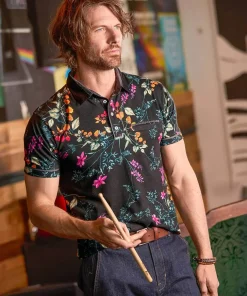 Joe Browns Perfect Print Polo Shirt- Polo Shirts|T-Shirts & Tops