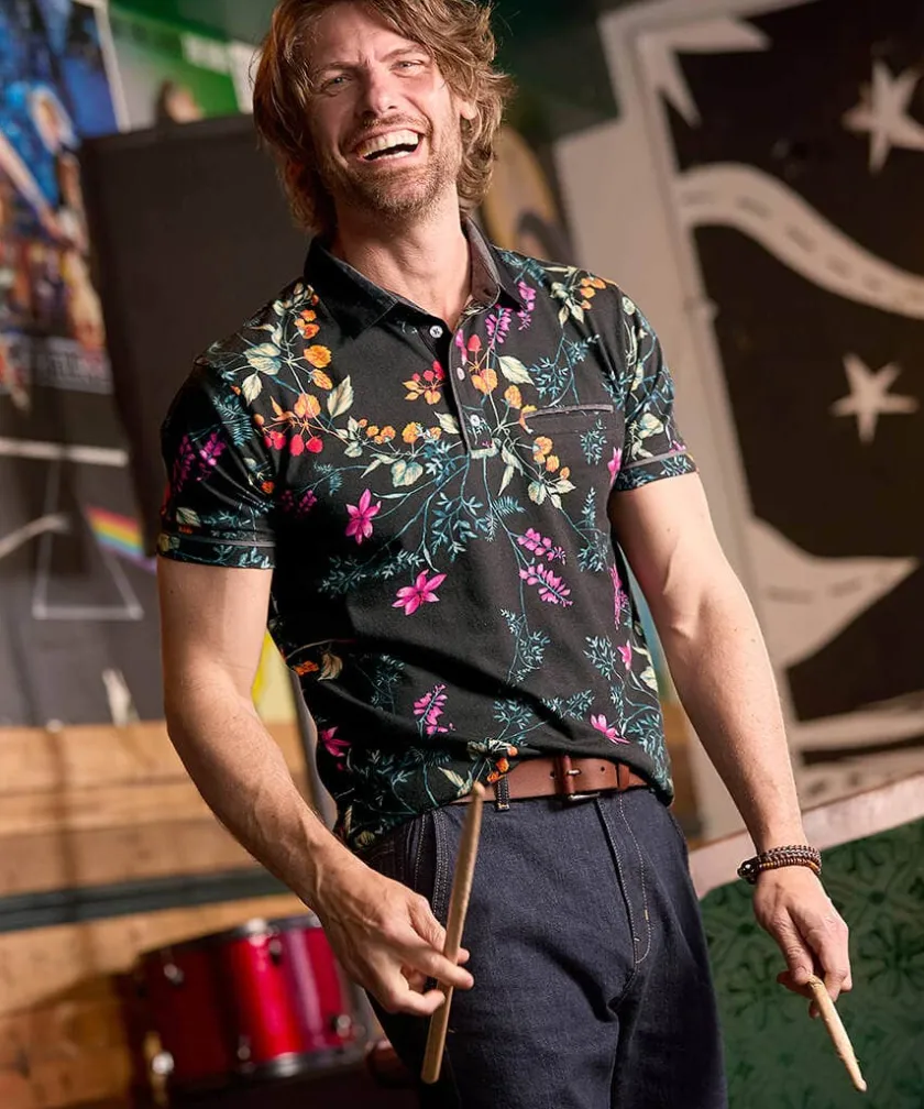 Joe Browns Perfect Print Polo Shirt- Polo Shirts|T-Shirts & Tops