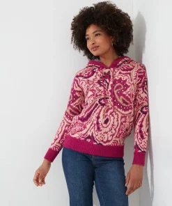 Joe Browns Perfectly Paisley Hooded Jumper-Women Knitwear & Cardigans