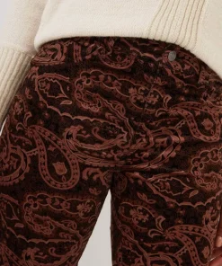 Joe Browns Perfectly Paisley Printed Moleskin Trousers-Women Jeans & Trousers