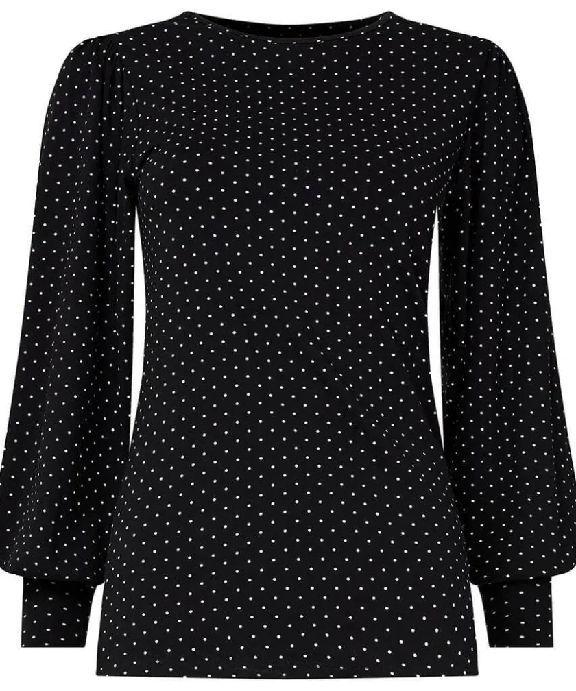Joe Browns Perfectly Polka Dot Jersey Top-Women Tops, Tunics & Blouses