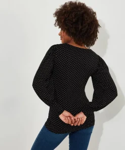 Joe Browns Perfectly Polka Dot Jersey Top-Women Tops, Tunics & Blouses