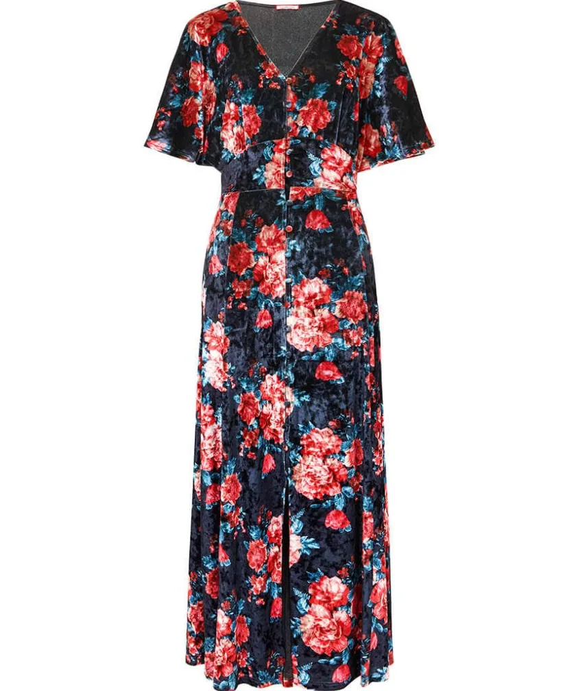 Joe Browns Radiant Rose Velour Dress-Women Women's Clothing|Petite Collection