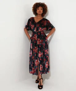 Joe Browns Radiant Rose Velour Dress-Women Women's Clothing|Petite Collection