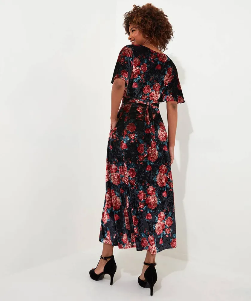 Joe Browns Radiant Rose Velour Dress-Women Women's Clothing|Petite Collection